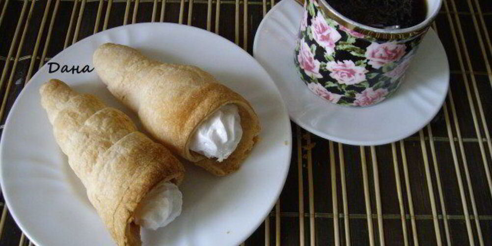 Рецепт пирожные трубочки