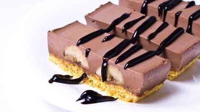 Шоколадно-банановые пирожные