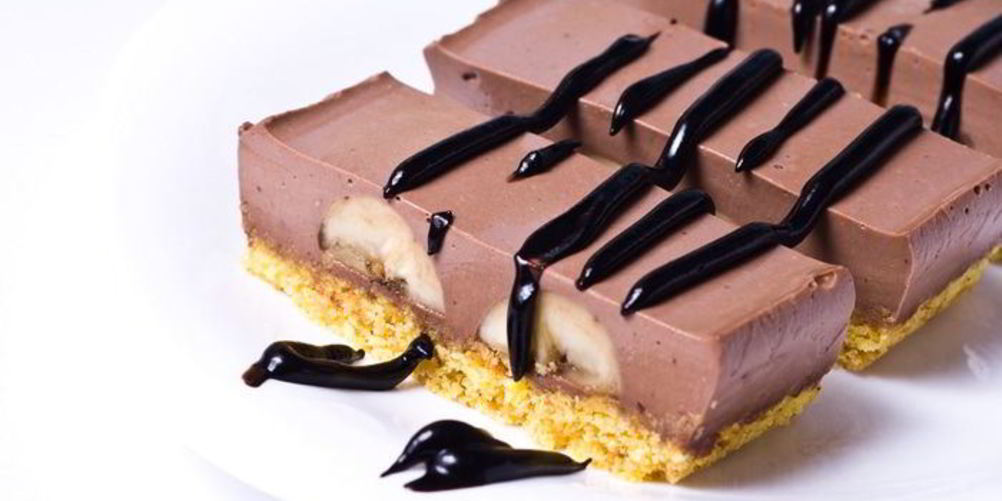 Рецепт шоколадно-банановые пирожные