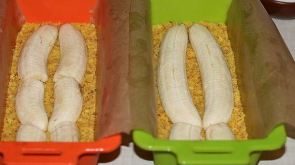 шоколадно-банановые пирожные