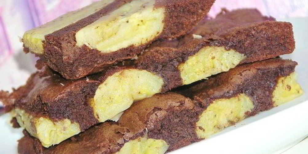 Рецепт шоколадное пирожное с бананами