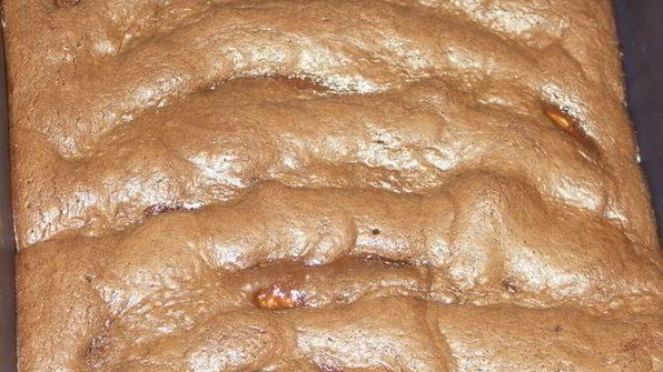 шоколадное пирожное с бананами