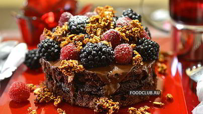 Шоколадное пирожное