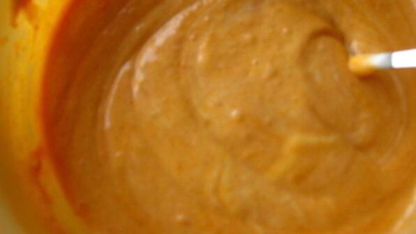 тыквенный брауниз с творожной начинкой