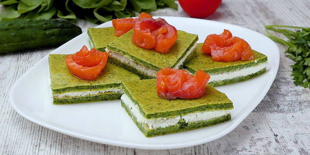 Рецепт закусочные пирожные со шпинатом