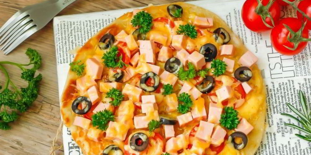 Рецепт домашняя пицца на тонком тесте