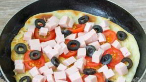 домашняя пицца на тонком тесте