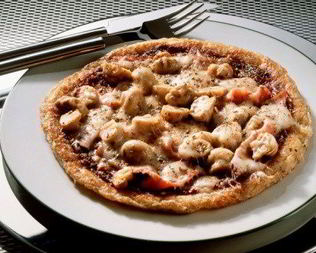 Грибная пицца с чоризо