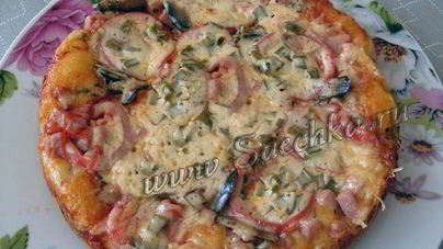 Наливная пицца в мультиварке