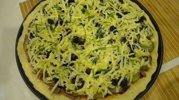 пицца без дрожжей