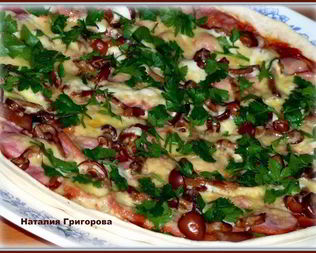 Пицца из бездрожжевого теста