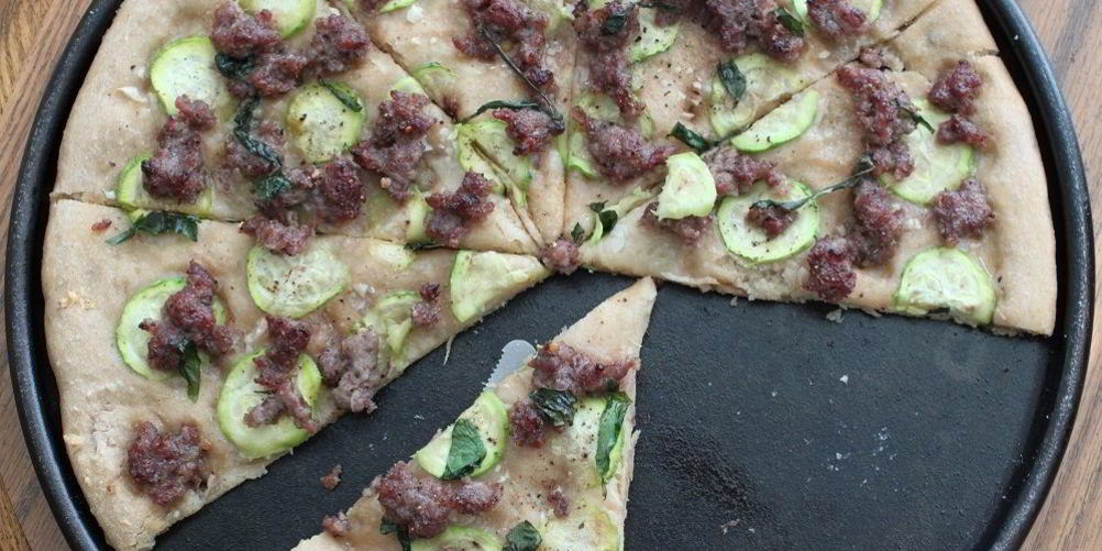 Рецепт пицца из кабачков с фаршем