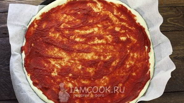 пицца на кефире без дрожжей