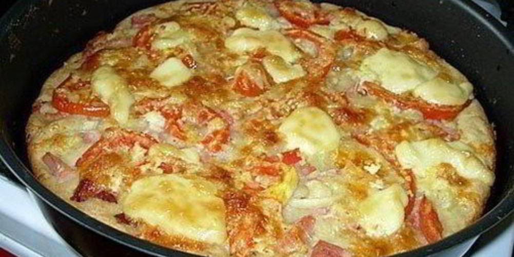 Рецепт пицца по-домашнему на кефирном тесте