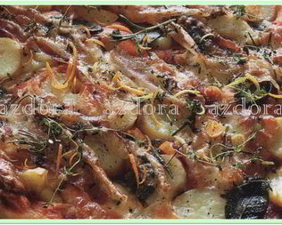 Пицца по-крестьянски с грудинкой