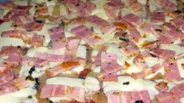 пицца по-крестьянски с грудинкой