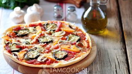 Пицца с баклажанами