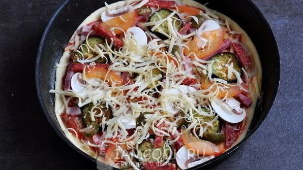 пицца с баклажанами