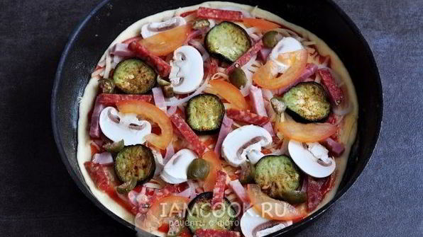 пицца с баклажанами