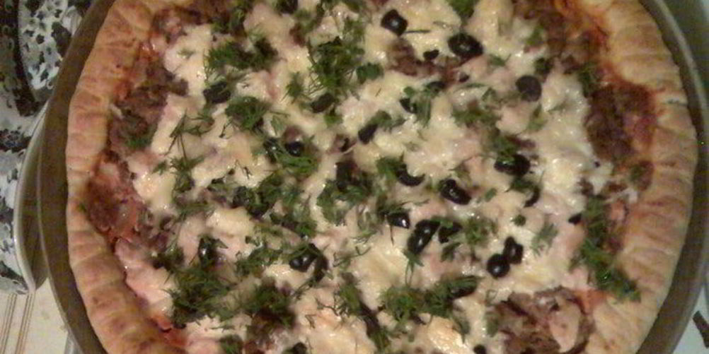 Рецепт пицца с фаршем