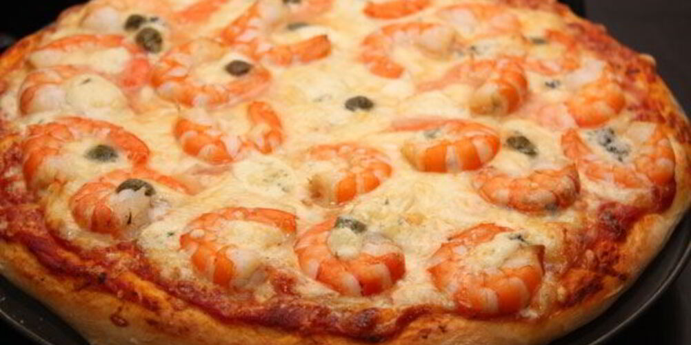 Рецепт пицца с креветками в мультиварке