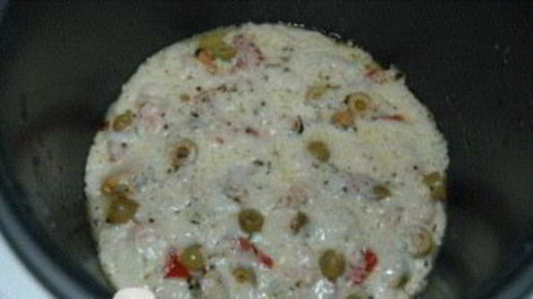 пицца с креветками в мультиварке