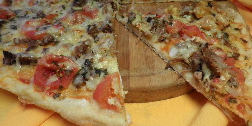 Рецепт пицца с мясом