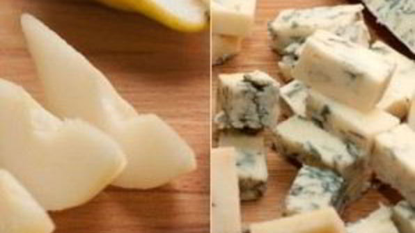 пицца с тыквой, грушей и горгонзолой