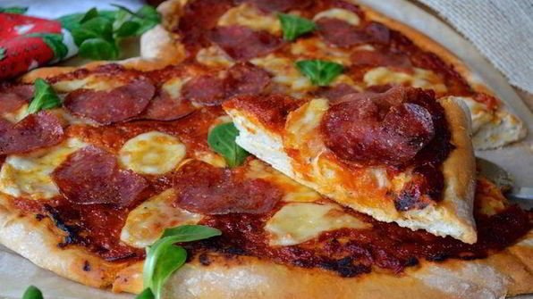 пицца сердце