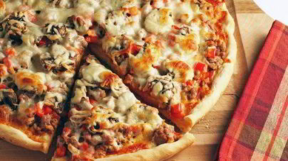 Простая пицца Домашняя в духовке