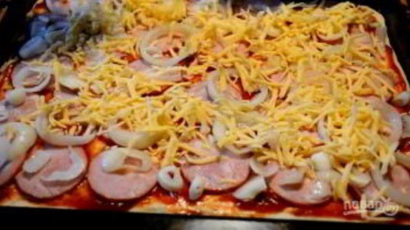 пышная домашняя пицца