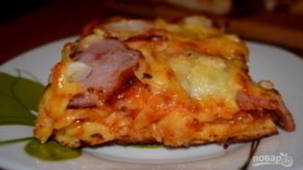 пышная домашняя пицца