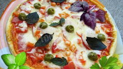 Слоеная пицца в мультиварке