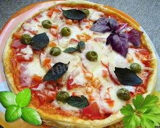 Слоеная пицца в мультиварке