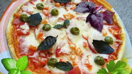 Слоеная пицца в мультиварке