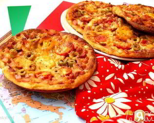 Творожные мини-пиццы