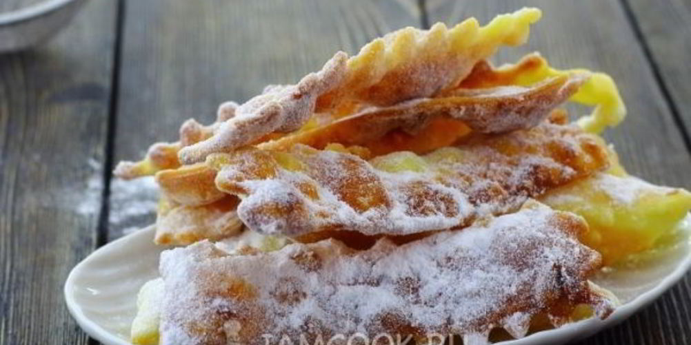 Рецепт постный хворост