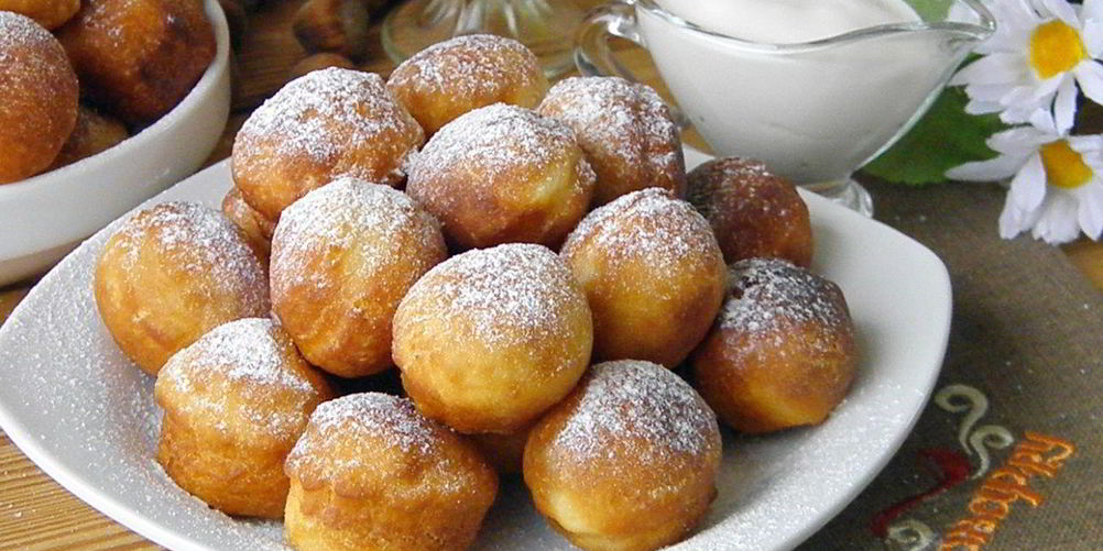 Рецепт пышки на кефире, жаренные на сковороде