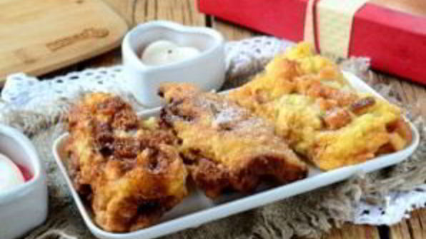 рулетики с начинкой из бананов и шоколадом