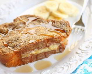 Банановая шарлотка