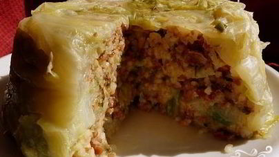 Капустная шарлотка