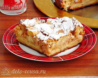 Шарлотка из белого хлеба