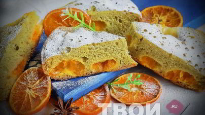 Шарлотка из мандаринов