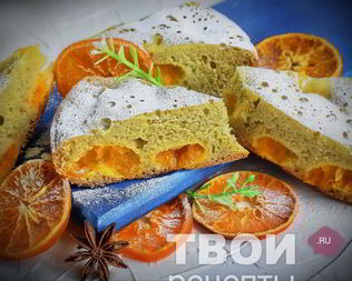 Шарлотка из мандаринов