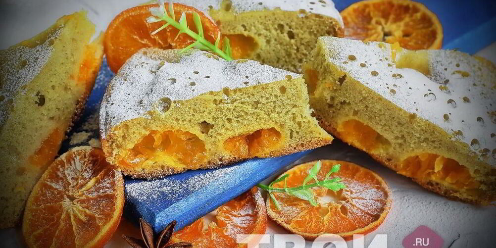 Рецепт шарлотка из мандаринов