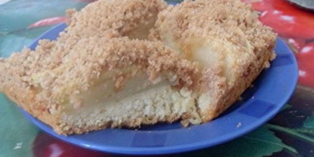 Рецепт шарлотка песочная с яблоками