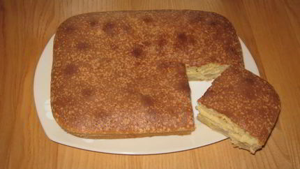 Шарлотка с бананами