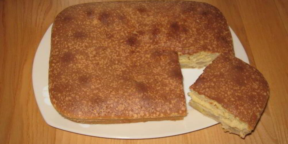 Рецепт шарлотка с бананами