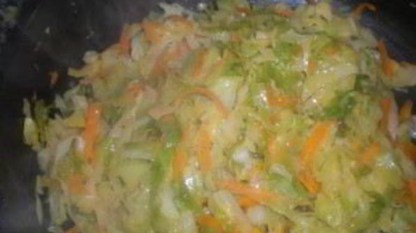 шарлотка с капустой