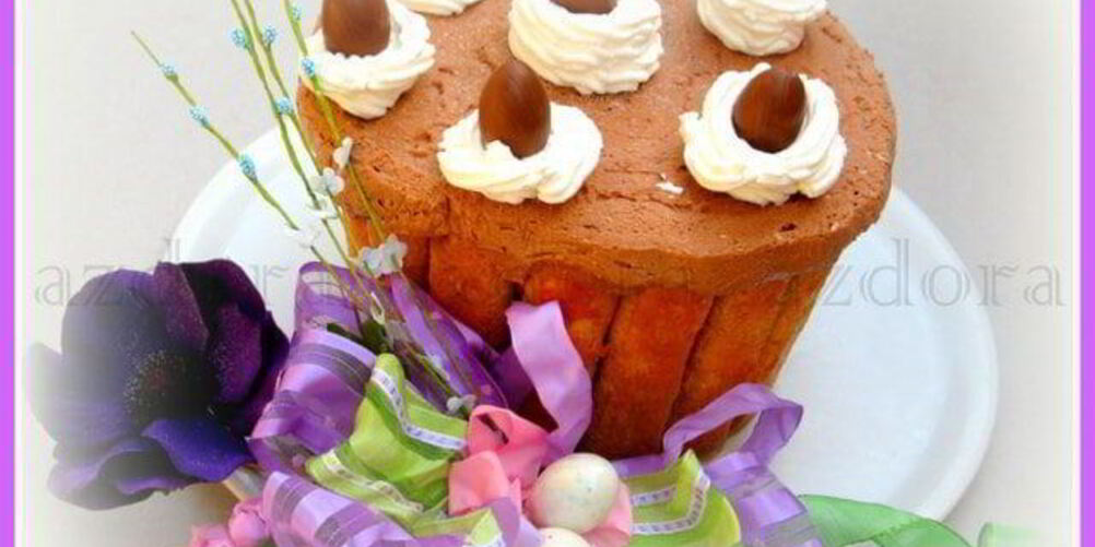 Рецепт шарлотка с шоколадным суфле-глясе